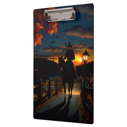 Halloween Landschap Zeven Klembord (Links)