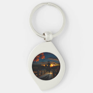 Halloween Landschap Zeven Sleutelhanger