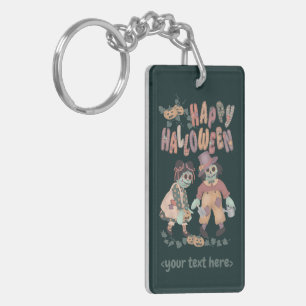 Halloween Lappenpop Zombies (2) - Sleutelhanger