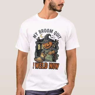Halloween Lasser Shirts Grappige Heks Bezems Desig