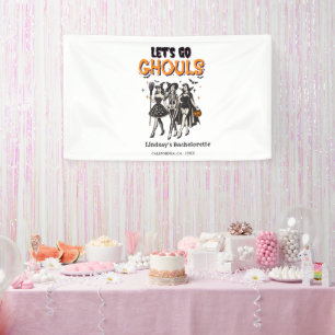Halloween laten we gaan Ghoul Bachelorette party Spandoek