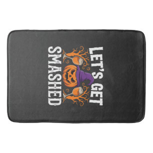 Halloween Laten we Pompoen Kraken Badmat