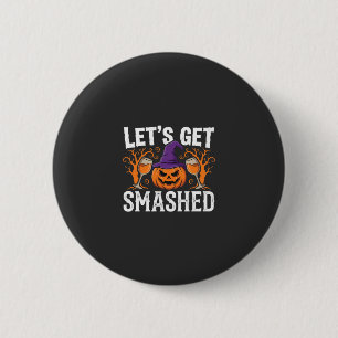 Halloween Laten we Pompoen Kraken Ronde Button 5,7 Cm
