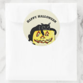 HALLOWEEN LAZY BLACK CAT autocollants (Sac)