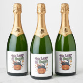 Halloween Lazy Ghost Sparkling Wijnetiket (Flessen)