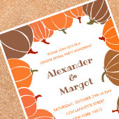 Halloween le genre révèle les invitations Citrouil