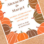 Halloween le genre révèle les invitations Citrouil