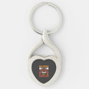 Halloween Leefstijl Vleermuis Pompoen Typografie V Sleutelhanger