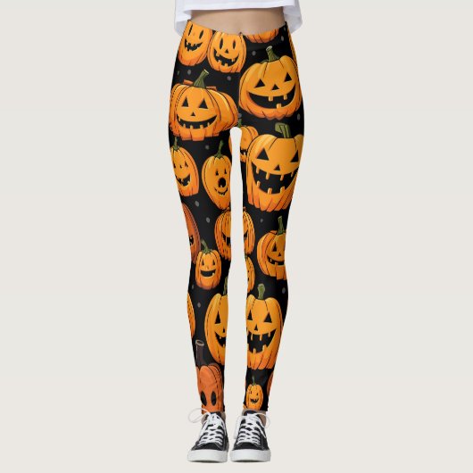 Halloween Leggings Citrouilles (Devant)
