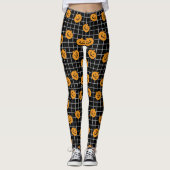 Halloween Leggings Citrouilles, noirs, orange et g (Devant)