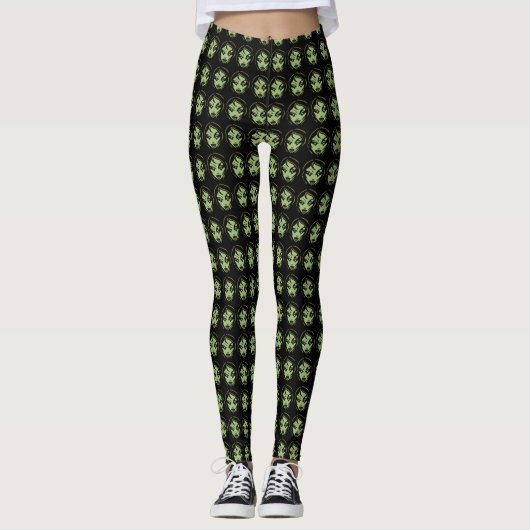 Halloween Leggings Cute Zombie Leggings (Devant)