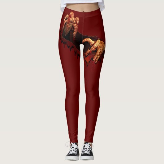 Halloween Leggings Déplaisants Leggings Zombie (Devant)