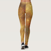 Halloween Leggings d'orange et d'or (Dos)