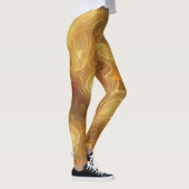 Halloween Leggings d'orange et d'or (Droite)