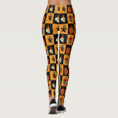 Halloween Leggings en damier (Dos)