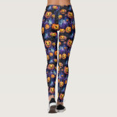Halloween Leggings Jack-O-Lanterns Orange Citrouil (Dos)