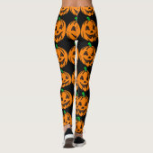 Halloween Leggings Jack-O-Lanterns Orange Citrouil (Dos)