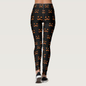 Halloween Leggings Leuke Pompoen Leggings (Achterkant)