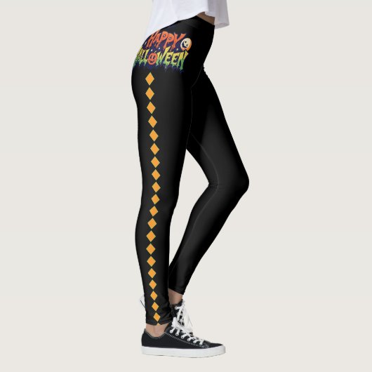 Halloween leggings rayés sorciers (Droite)