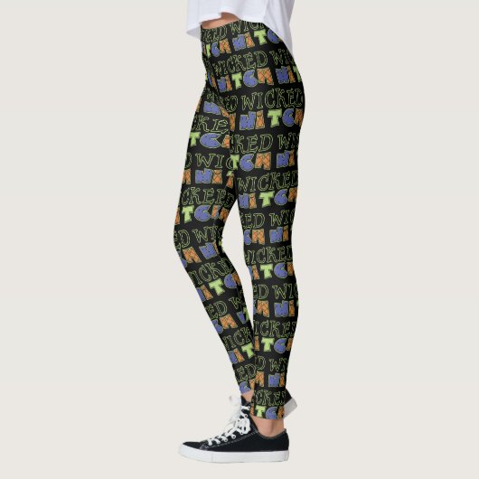 Halloween Leggings Wicked Witch (Gauche)