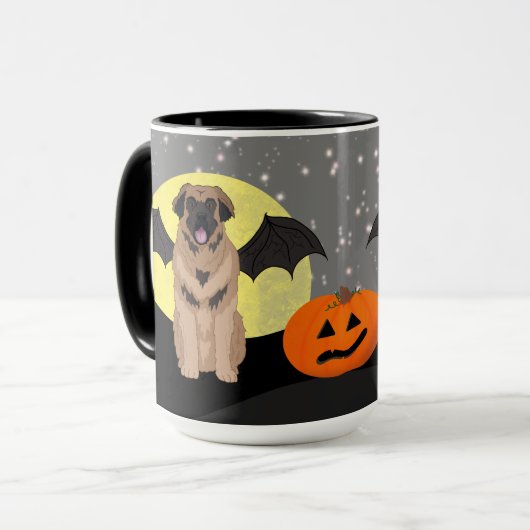 Halloween Leonberger Mok (Voorkant links)