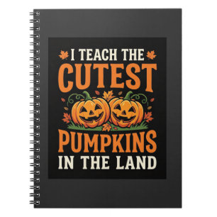 Halloween Leraar Cuteest Pompoenen Ontwerp_1 Notitieboek