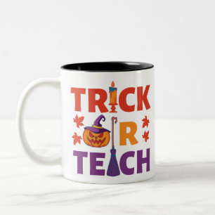 Halloween leraar Trick of Teach Tweekleurige Koffiemok