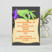 HALLOWEEN LES INVITATIONS DE LA FÊTE D'AFFIRMATION (Debout devant)