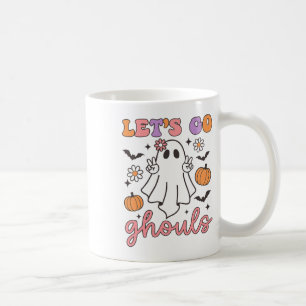 Halloween Let's Go Ghouls Ghost Retro Kostuum Vrou Koffiemok