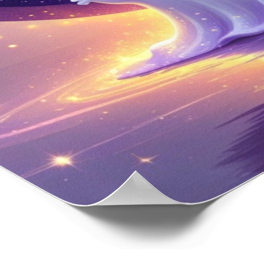 Halloween Letter G Cute Ghost Kids Art Poster (Coin)