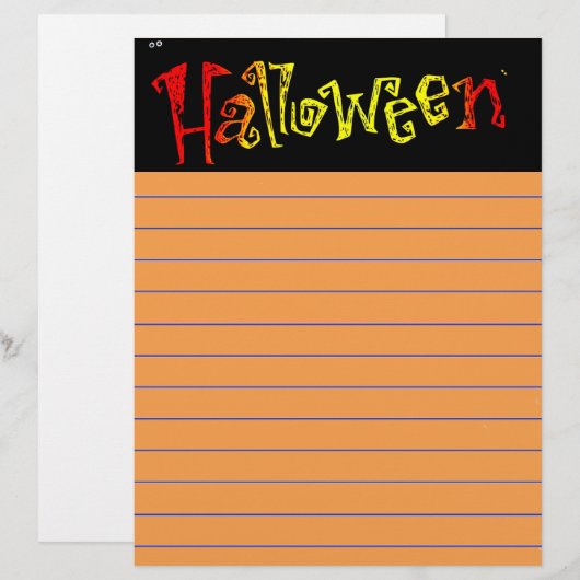 Halloween Letterhead (Voorkant / Achterkant)