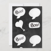 Halloween leuke enge geesten partij kaart (Achterkant)