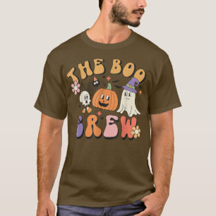 Halloween leuke groovy geest grappige pompoen in h t-shirt