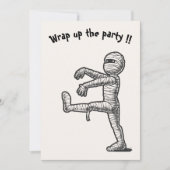 Halloween leuke mummie aankondiging (Voorkant)