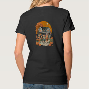 Halloween Levendig Blauw Paarse Draaiende Kosmisch T-shirt