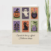 Halloween Levering Stamp Kaart Spooky fun (Voorkant)