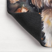 Halloween Lhasa Apso met pompoenen eng Muismat (Hoek)