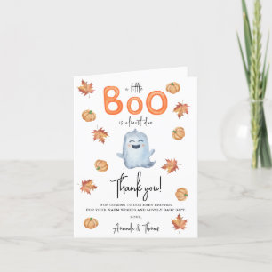 Halloween Lief Geestje dank je baby shower Bedankkaart