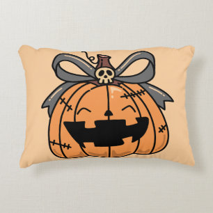 Halloween,Lief Gezicht Pompoen, Grappig ,Jack O' L Accent Kussen
