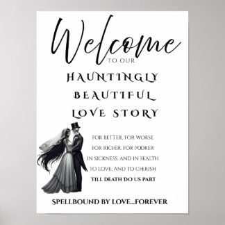 Halloween-liefdesverhaalposter Poster