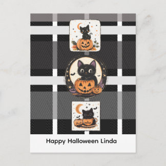 Halloween Lieve Kat Herfst Briefkaart