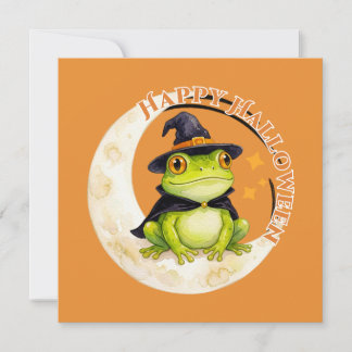 Halloween Lieve Kikker Pad Heks Groen