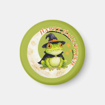 Halloween Lieve Kikker Pad Heks Groen