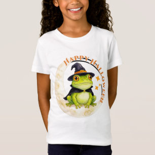 Halloween Lieve Kikker Pad Heks T-shirt