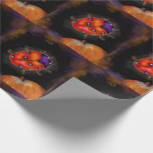 Halloween lieveheersbeestje cadeaupapier (Hoek)