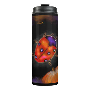Halloween lieveheersbeestje thermosbeker