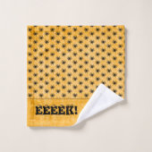 Halloween L'immense araignée Motif Orange Texture (Gant de toilette)