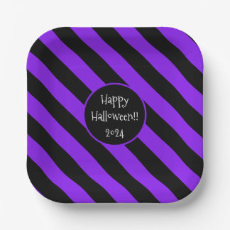 Halloween Lines Papieren Borden Bordje