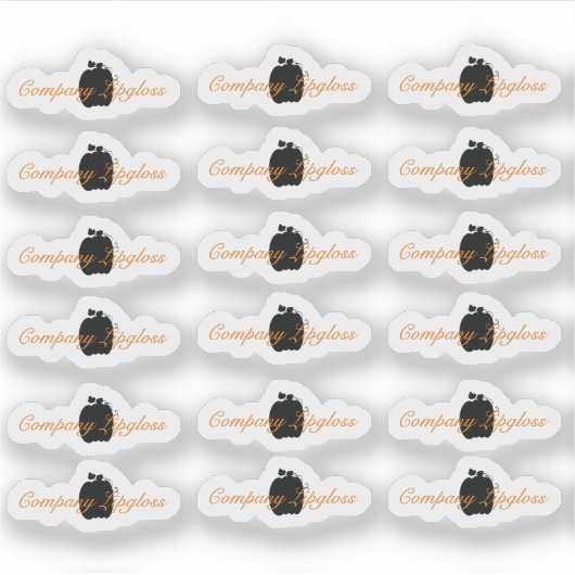 Halloween Lip Gloss Packaging Logo Lip Branding Sticker (Voorkant)