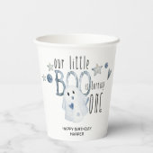 Halloween Little Boo 1e verjaardagsfeestje Papieren Bekers (Achterkant)